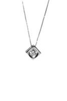 Necklace Promesse Woman in White Gold Diamante PPLWL01